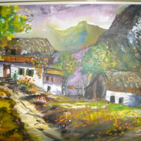 ,,Austria Mäed´´ 91cm x61cm ,õli & akrüül lõuendil ,,Austria Mäed´´ 91cm x61cm ,õli & akrüül lõuendil